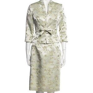 Ricki Freeman & Teri Jon Floral Print Skirt‎ Suit Sz 8